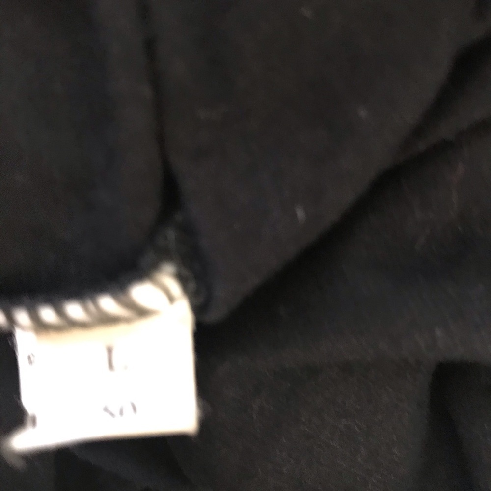 Dolce & Gabbana D&G Logo Vintage 90s L Top T Shirt Stretch Long Tunic Black Goth - Picture 11 of 16